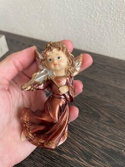 Luxusní set porcelánových 🎄 vánočních andělíčků 🔔 zvonečků - 8