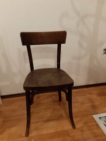 2 staré dřevěné židle Thonet - cena za obě - 8