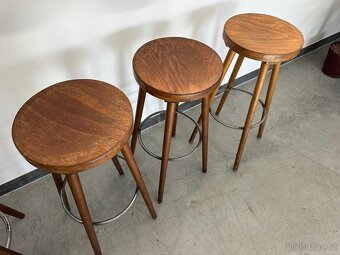 6ks Barová židle. Rustikální barovky. - 8