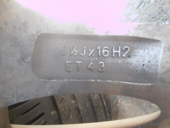 Koncernové originální Alu kola 5x100 r16 6 1/2J H2 ET 43 - 8