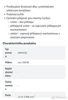 Elektrický kladivo Parkside síla úderů 5J - 8