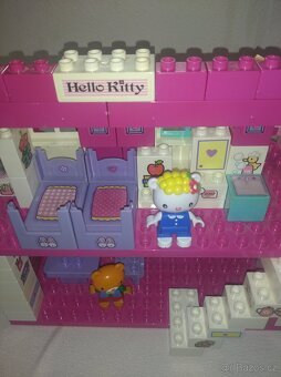 Hello Kitty velký domek se zahradou, stavebnice UNICO Plus - 8