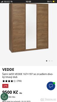 Prodám set nábytku – divoký dub - 8