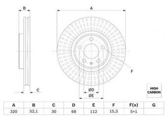 Kotouče, desky Audi B8, C7, Q5 - 8