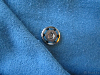 Zimní kabát, Itálie, vel. L/XL, zajímavá modrá barva - 8