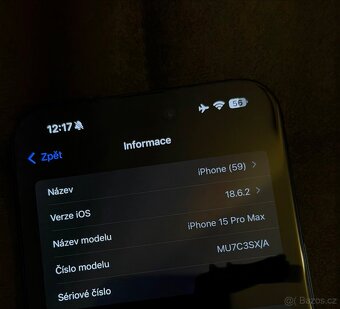 IPhone 15 pro MAX 512GB 91% Bat Černý titan - 8