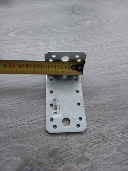 Montážní L kotvy , úhelník s prolisem, tesařska L kotva - 8