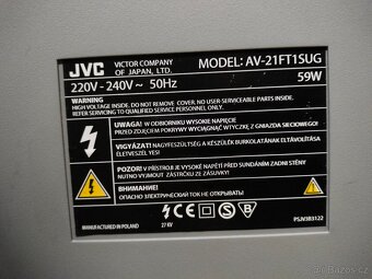 Stará funkční CRT televize JVC (uhlopříčka 51 cm) za odvoz - 8
