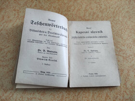 Česko - německý a německo-český kapesní slovník z roku 1923 - 8