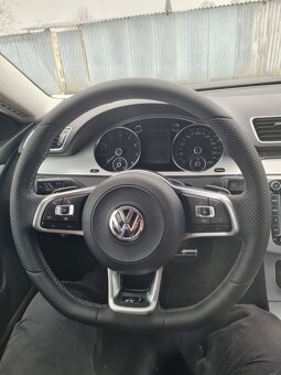 VOLANT VOLKSWAGEN R RLINE kožený CIERNE PREŠÍVANIE - 8
