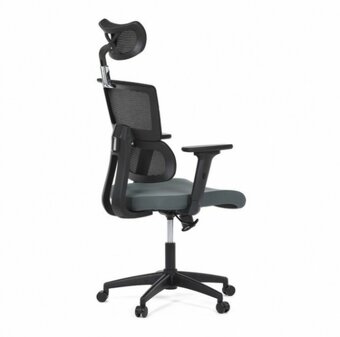 Kancelářská židle, houpací mechanismus, šedá síťovina, B1025 - 8