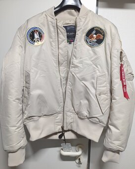 NOVÝ pánský béžový bomber NASA  Apollo II - M - 8