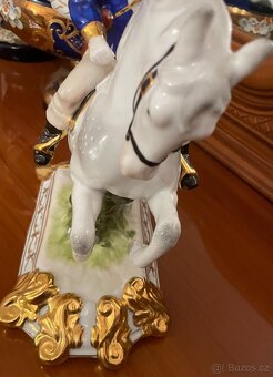 Prodám: Porcelánová figurka jezdce. Originál. Jezdec od Frie - 8