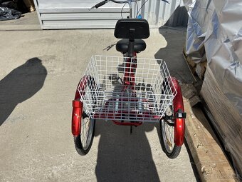 24 "Dospělá tříkolka 6 rychlostí Seniorské s košíkem - 8