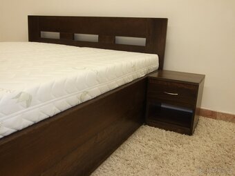 Nová dubová masivní dřevěná postel, nosnost 700 kg,vč.montáž - 8