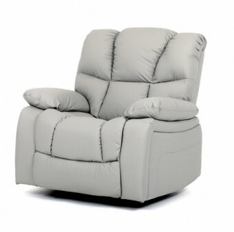 Křeslo TV-4075 v béžové ekokůži pro pohodlné sezení - 8