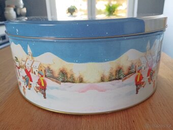 PLECHOVÁ DÓZA SE ZIMNÍM DEKOREM - 8