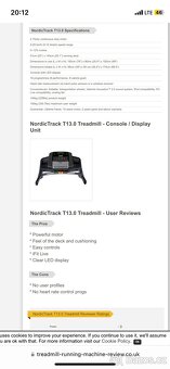 Běžecký pás vyšší třídy Nordictrack T13.0 - 8