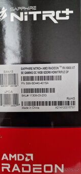 Sapphire Radeon RX 6900 XT NITRO+ 16GB - 8