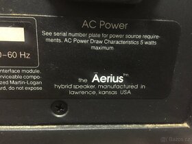 elektrostatické repro soustavy Martin Logan Aerius - 8