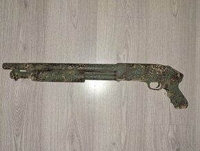 airsoft brokovnice Mossberg 500 s DIY KRYLON camo - 8