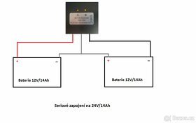 Balancér pro seriové zapojení baterií 12V - 8