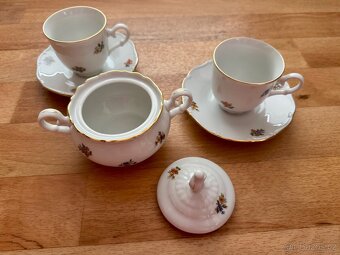 Nová porcelánová kávová souprava s cukřenkou - 8