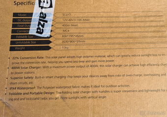TOP přenosný solární panel ChoeTech 400w - 8