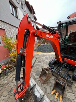 minibagr KUBOTA KX018-4 / hydr. rychloupínák / 3x lopata - 8
