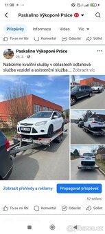 Prodám Přívěs autopřepravník sklopný STK plátna Úložná plo - 8