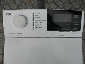 ÚZKÁ PRAČKA AEG S VRCHNÍM PLNĚNÍM-1-6KG,STÁŘÍ 2 ROKY,LCD ,CZ - 8
