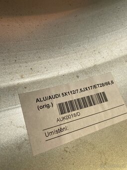 Originál Audi alu disky - 8