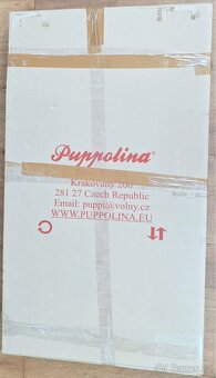 Dětská dřevěná postýlka se žirafou a matrace - 8