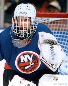 Retro brankářská hokejová přilba "Söderström" - 8