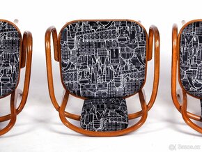 Židle, křesílka TON, návrh J Hoffman, 4ks - 8