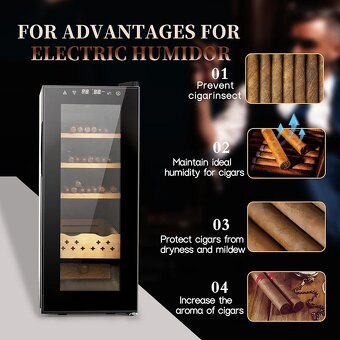 Elektrický Humidor 35 L - zabalený nepoužitý - 8