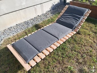 Lehátko z modřínu a kovu - 8