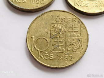 3x 10 korun 1990 - 1992 Československo - 8