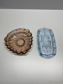 hutní sklo mísa tác retro sklo hutní mísa tác podnos talíř - 8