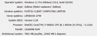 Fujitsu LifeBook U749 - Intel Core i7, 16GB RAM, 512GB SSD - 8