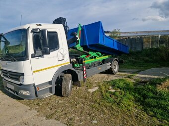 Mercedes Atego 1218 hákový nosič kontejnerů s hyd.rukou - 8