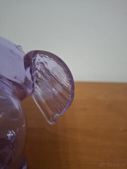 Hutní sklo slon pokladnička - 8