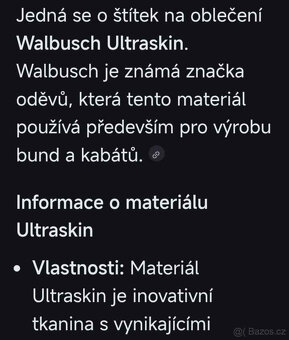 Pánský kabátek Walbusch Ultraskin, vel.50 - 8