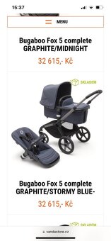 Bugaboo Fox , graphite/ stormy Blue - 8
