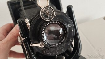 Starý velký měchový fotoaparát Voigtlander VAG Skopar - 8