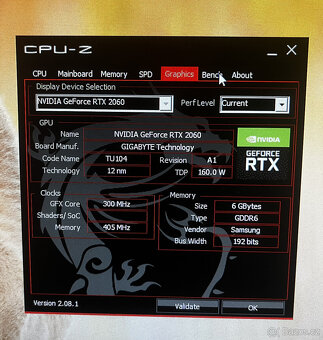 PC GIGABYTE - i5 / 16GB / RTX 2060 / 256GB SSD - 8