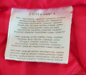 Dámská teplá / zimní bunda vínově červená s kapucí - 8
