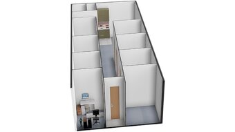 PRONÁJEM NOVĚ VYBUDOVANÉ KANCELÁŘE O CP CCA 11,10 M2 V BRNĚ - 8