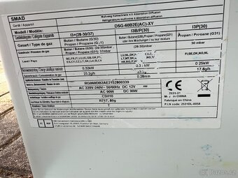 Smad 60 l (AC/DC/plyn) absorbční lednice cestovní karavanová - 8