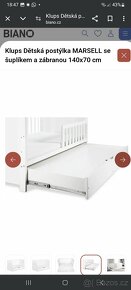 Dětská postýlka 140x70 vč.ortopedické matrace - 8